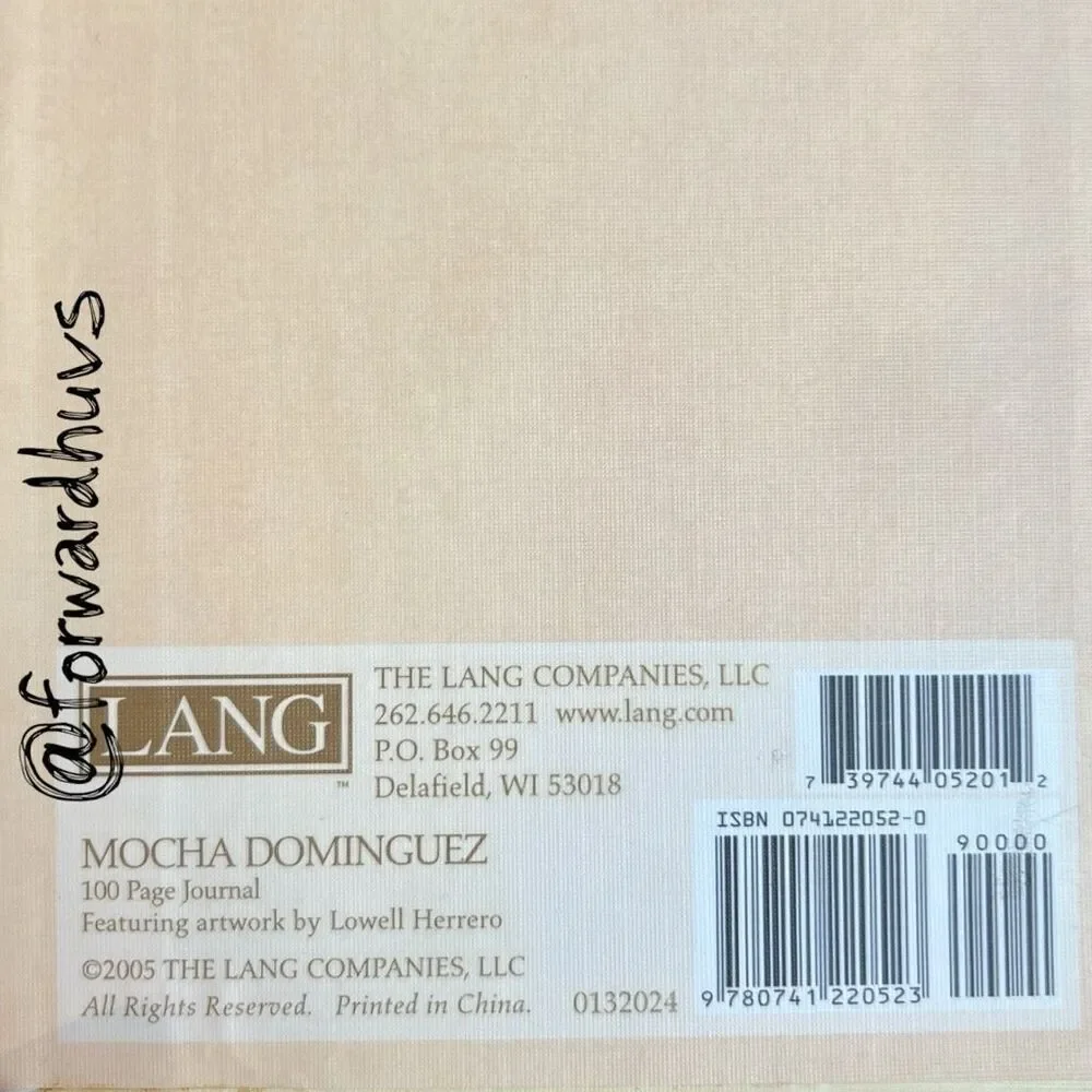 Lang “Mocha Dominguez” Journal by Lowell Herrero